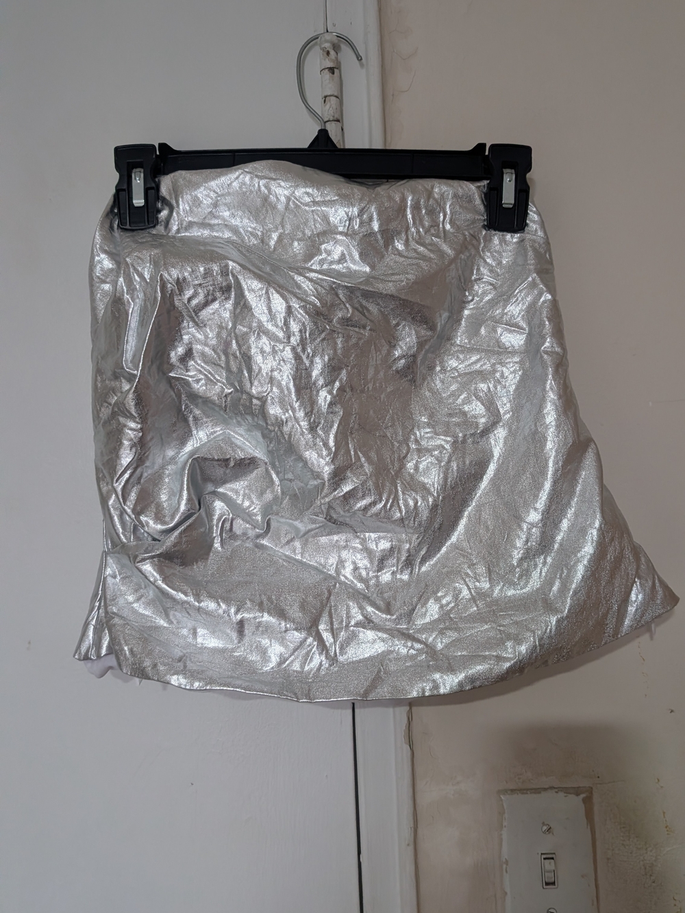 Zara Silver Metallic  Corset Top